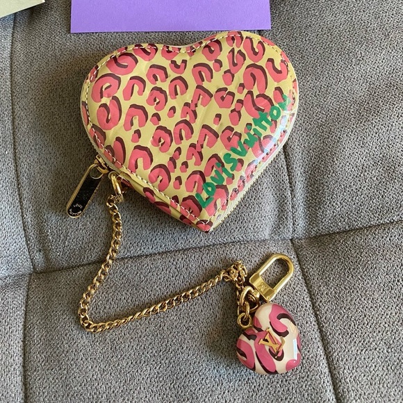 Louis Vuitton Vernis Leather Limited Edition Stephen Sprouse Heart Coin Purse  Louis Vuitton